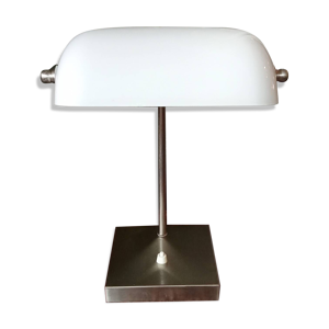 Lampe de notaire ancienne - blanche