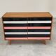 U-453 pink chest of drawers with 8 drawers by Jiri Jiroutek for Interier Praha 1960