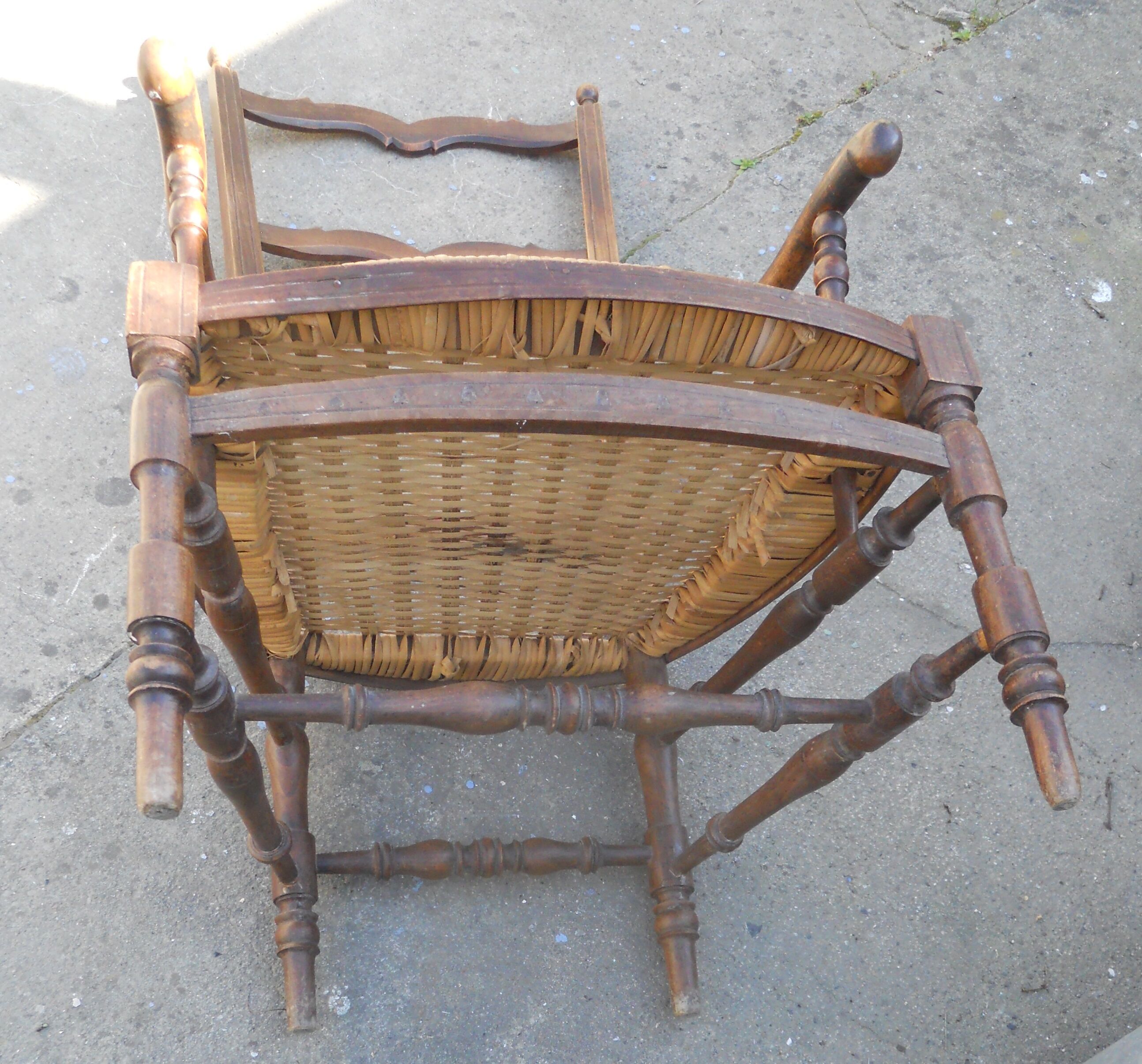 Provencal armchair old folk art