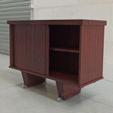 Rosewood and chrome sideboard, 60's