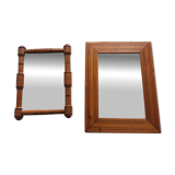Wooden framed mirrors