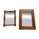 Wooden framed mirrors
