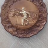 Assiette murale en bois