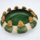 Vintage Majolica Ceramic Garden Cut