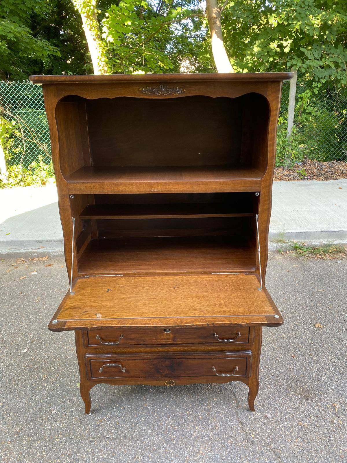 Louis XV style wooden secretary