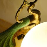 Art Deco Peacock Lamp