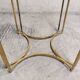 Vintage brass dining room set by Belgochrom, 1970s