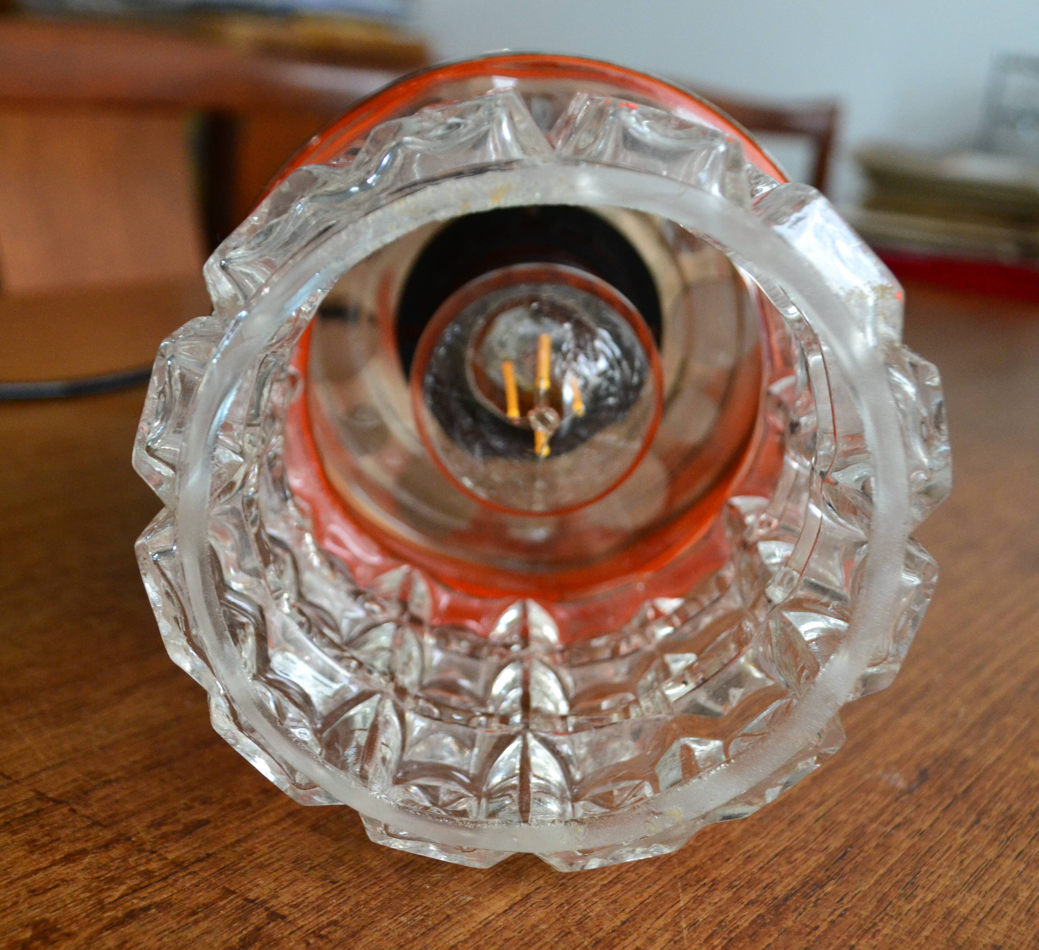 Suspension Raak gold orange 1970s pop