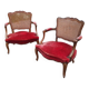 Paire de fauteuils louis  xv