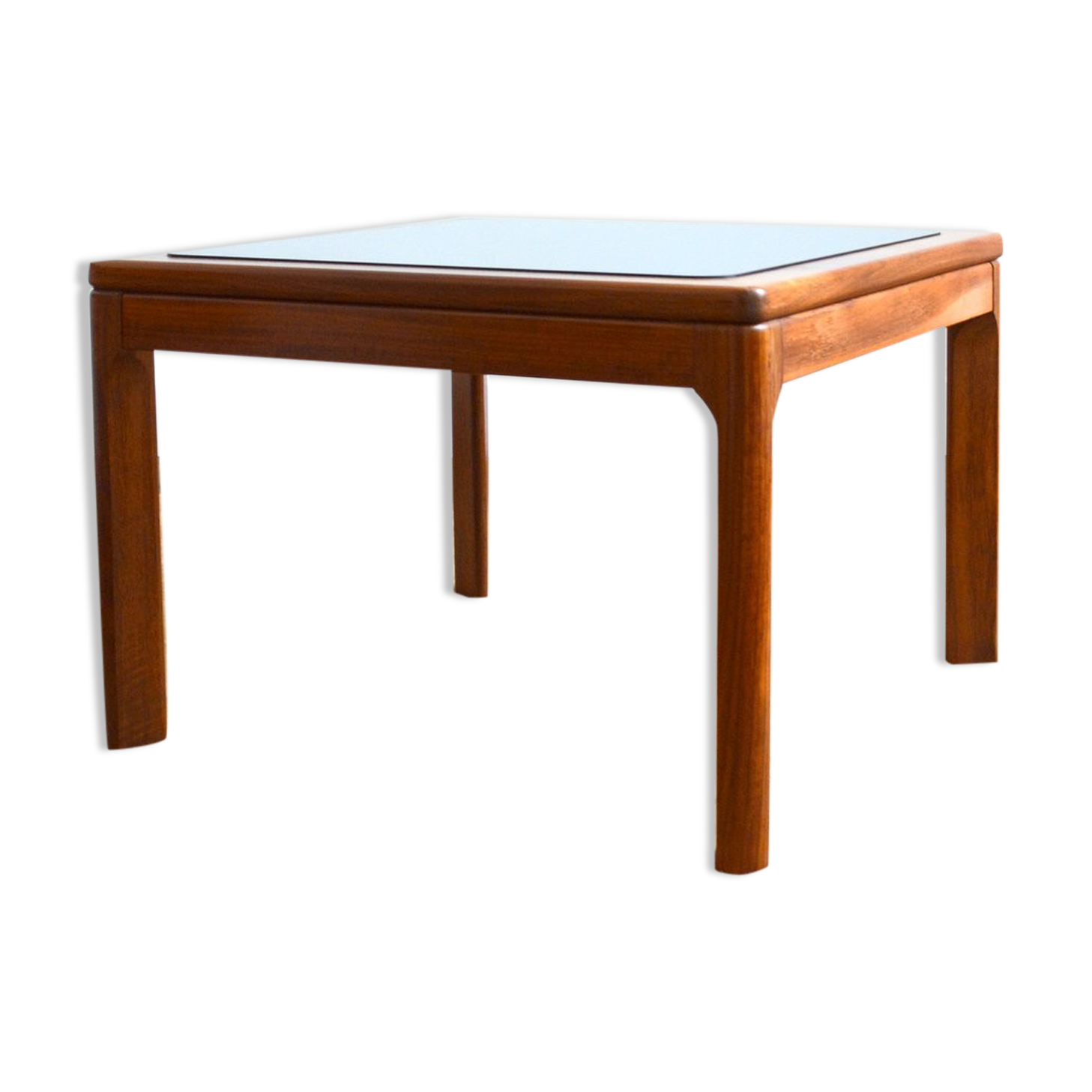 Scandinavian teak and glass coffee table 1970s