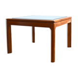 Scandinavian teak and glass coffee table 1970s