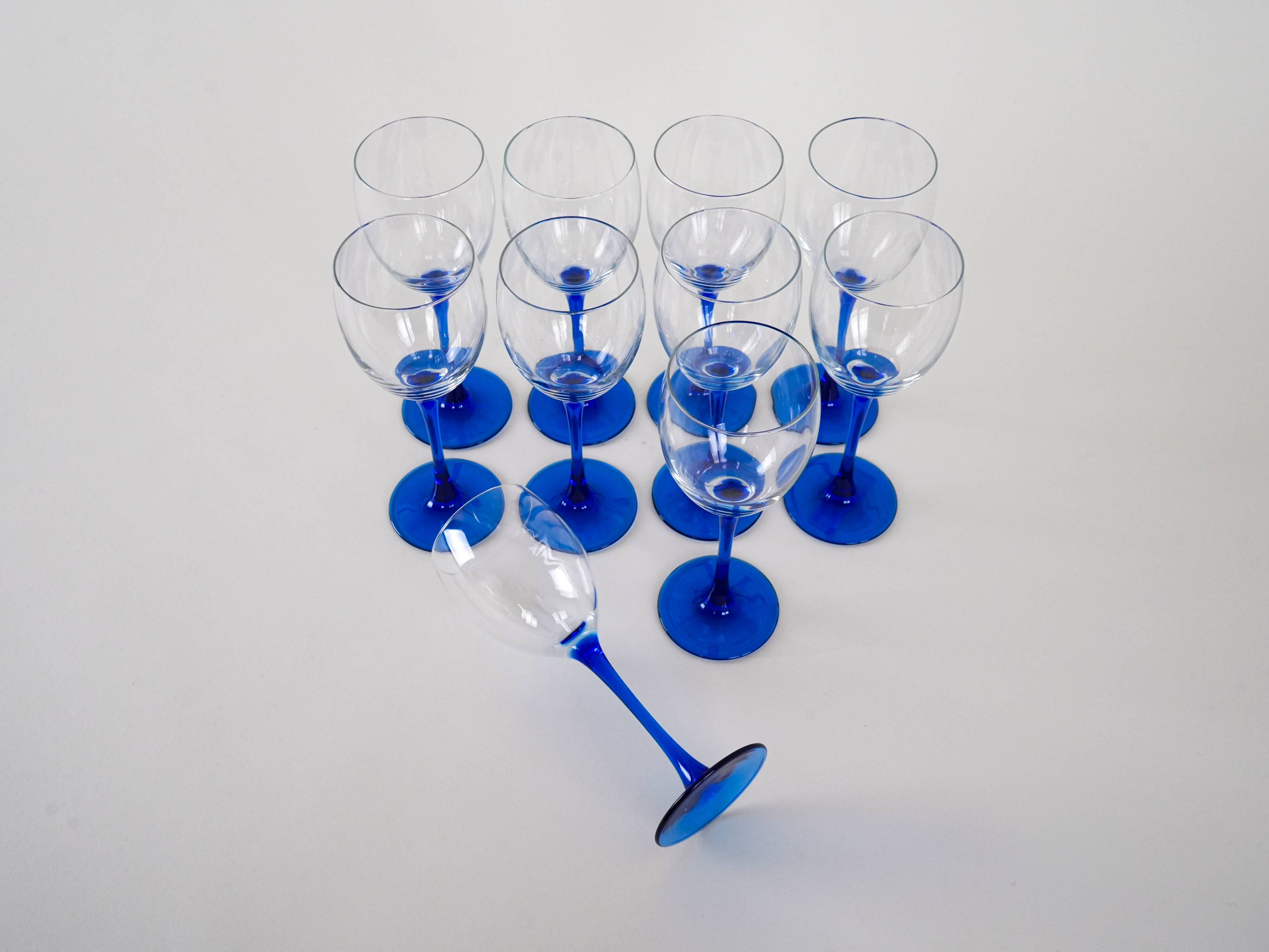 Set of wine glasses, Danish design, 1970s, manufactured in Denmark
