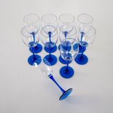 Set of wine glasses, Danish design, 1970s, manufactured in Denmark
