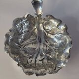 Fratelli Lisi Sterling Silver Leaf Shaped Dish Italian