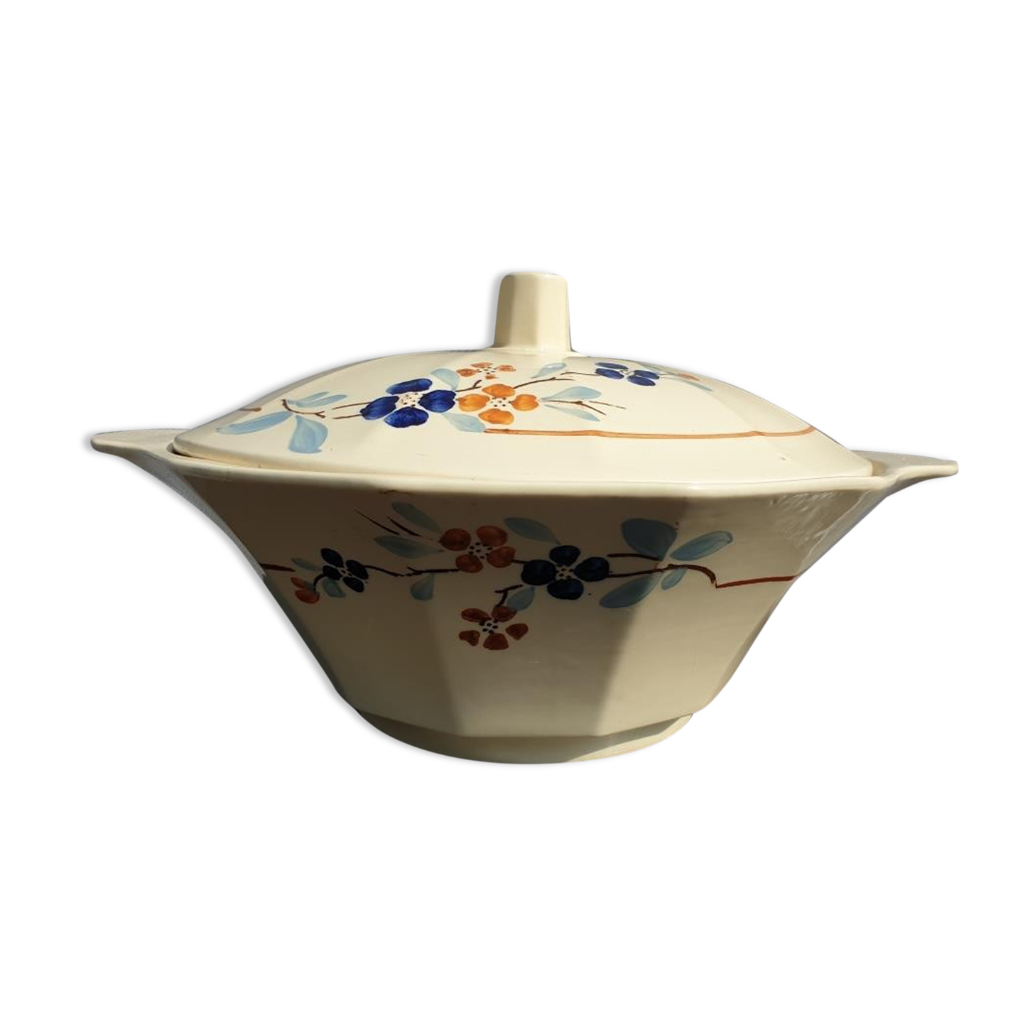 Vegetable, soup bowl, art deco salad bowl sarreguemines