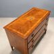 Antique neoclassical walnut commode from the 18th century.