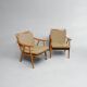 Pair of "boomerang" armchairs by Antonin Suman for TON "Thonet" 1960
