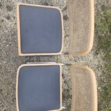 4 vintage Italian Cesca B32 chairs by Marcel Breuer, 70s