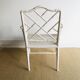 Armrest chair faux bamboo
