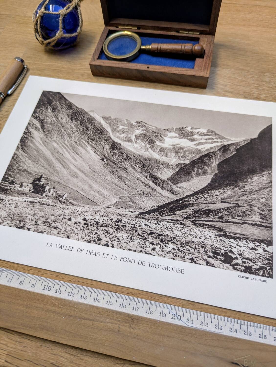 The Héas valley, Hautes-Pyrénées, photo print from 1937.