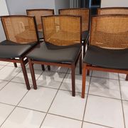 Suite of 6 chairs Italy Tito Agnoli rosewood 1960