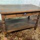 Old farmhouse console in solid oak