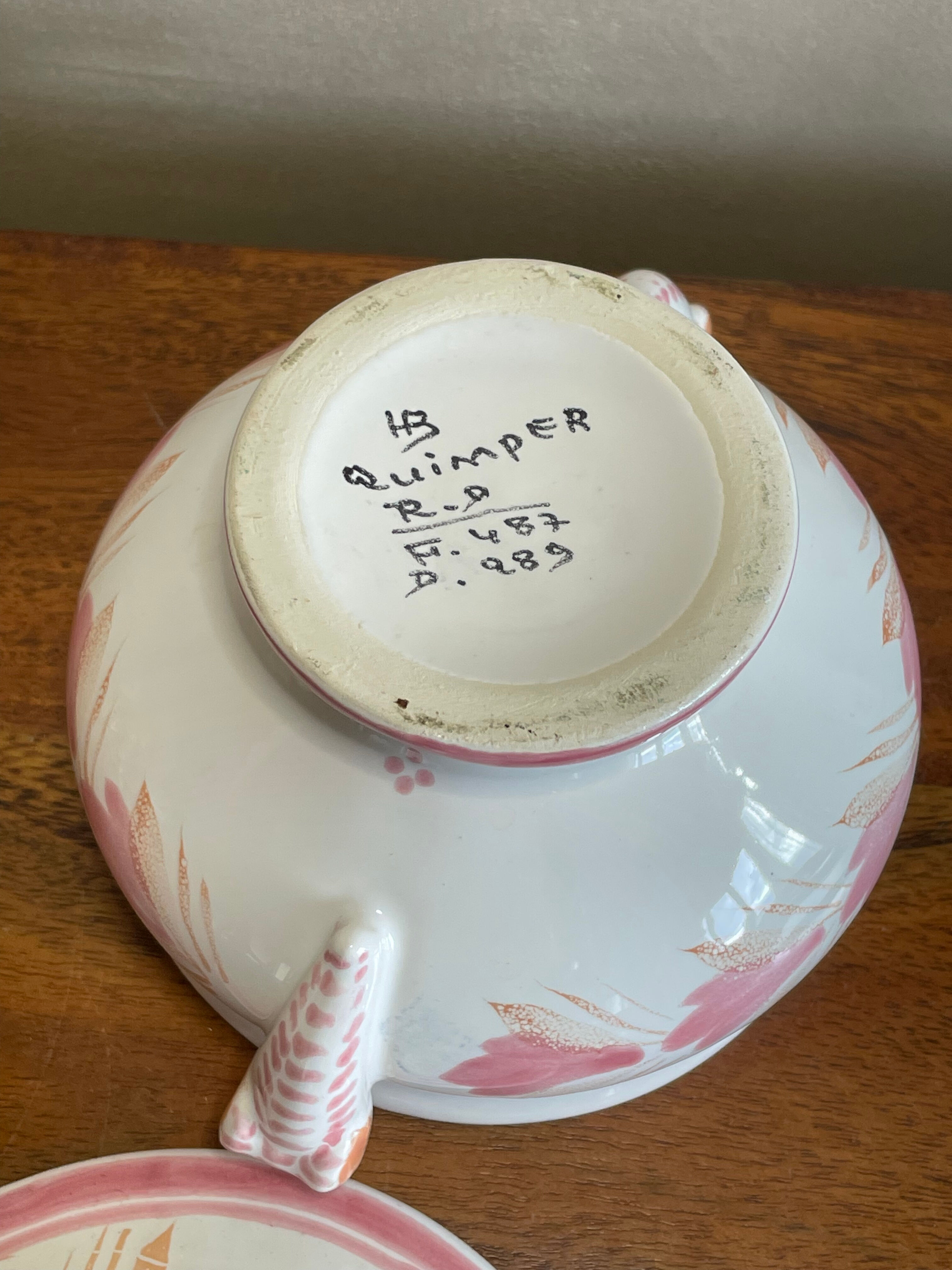 Pot Quimper HB floral decoration