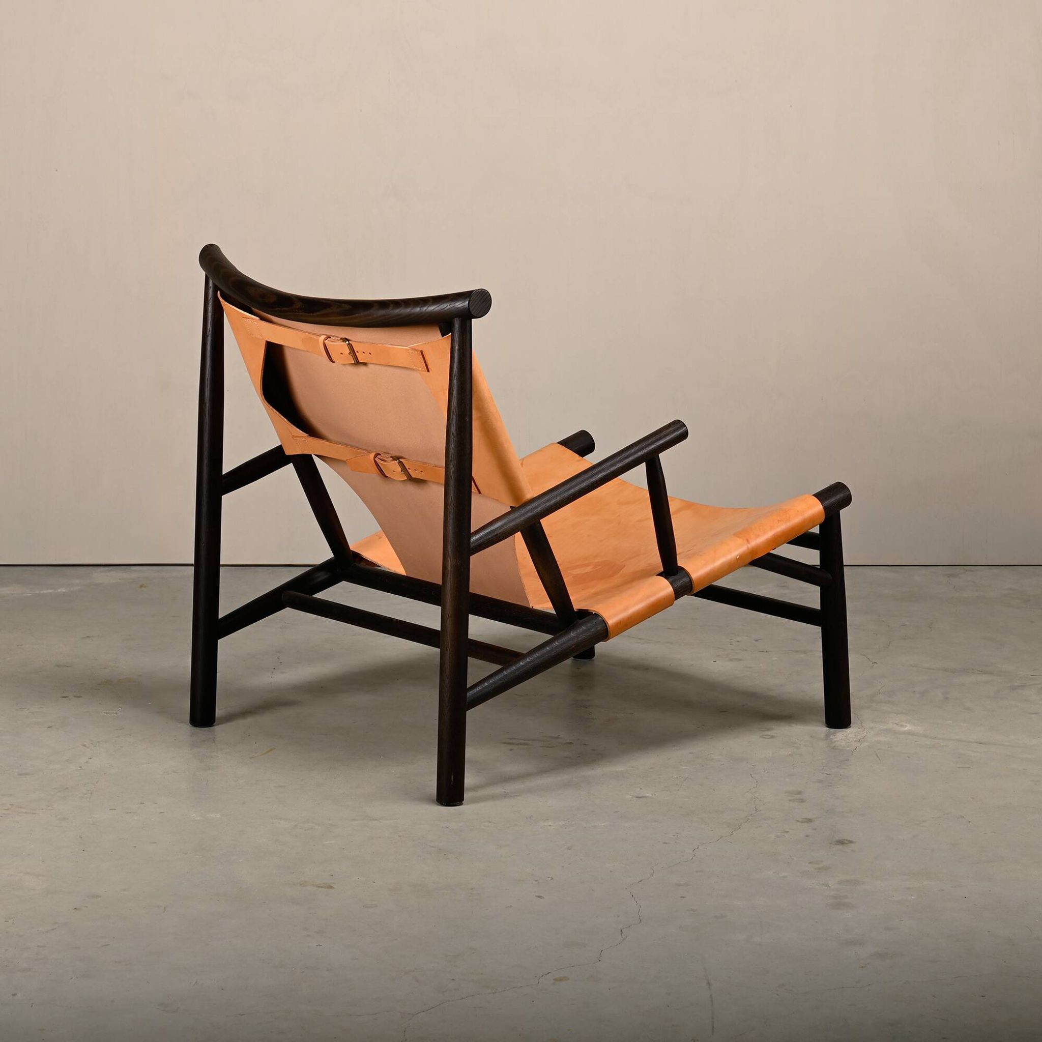 Kristian Sofus Hansen & Tommy Hyldahl Samurai Lounge Chair oak and leather