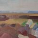 Paysage abstrait/cubiste par Gösta Stawåsen