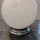 Ceiling light globe ball lampshade white opaline Clichy speckled