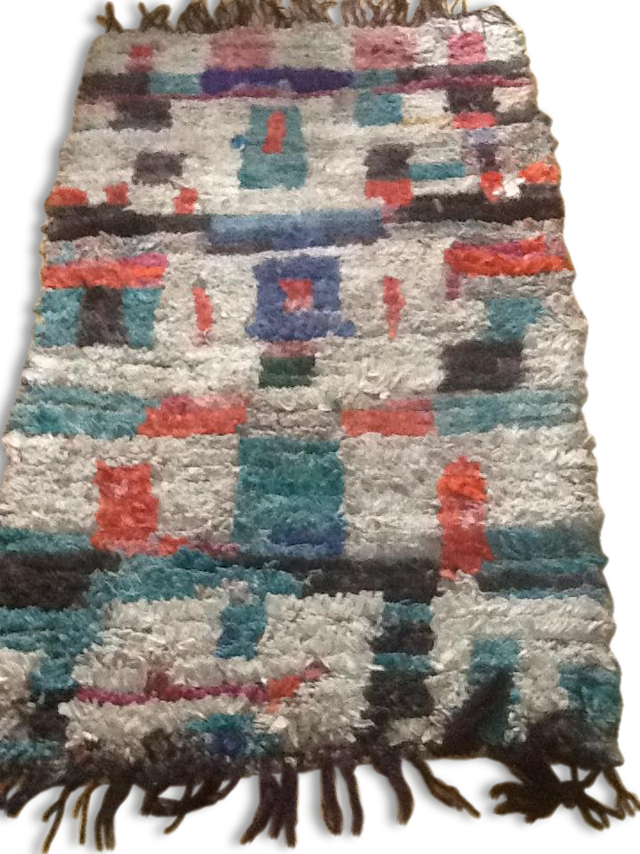 Carpet boucherouite vintage, 152 x 89