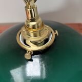 Green opaline wall light