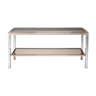 Chrome and brass console table, Italy 1970