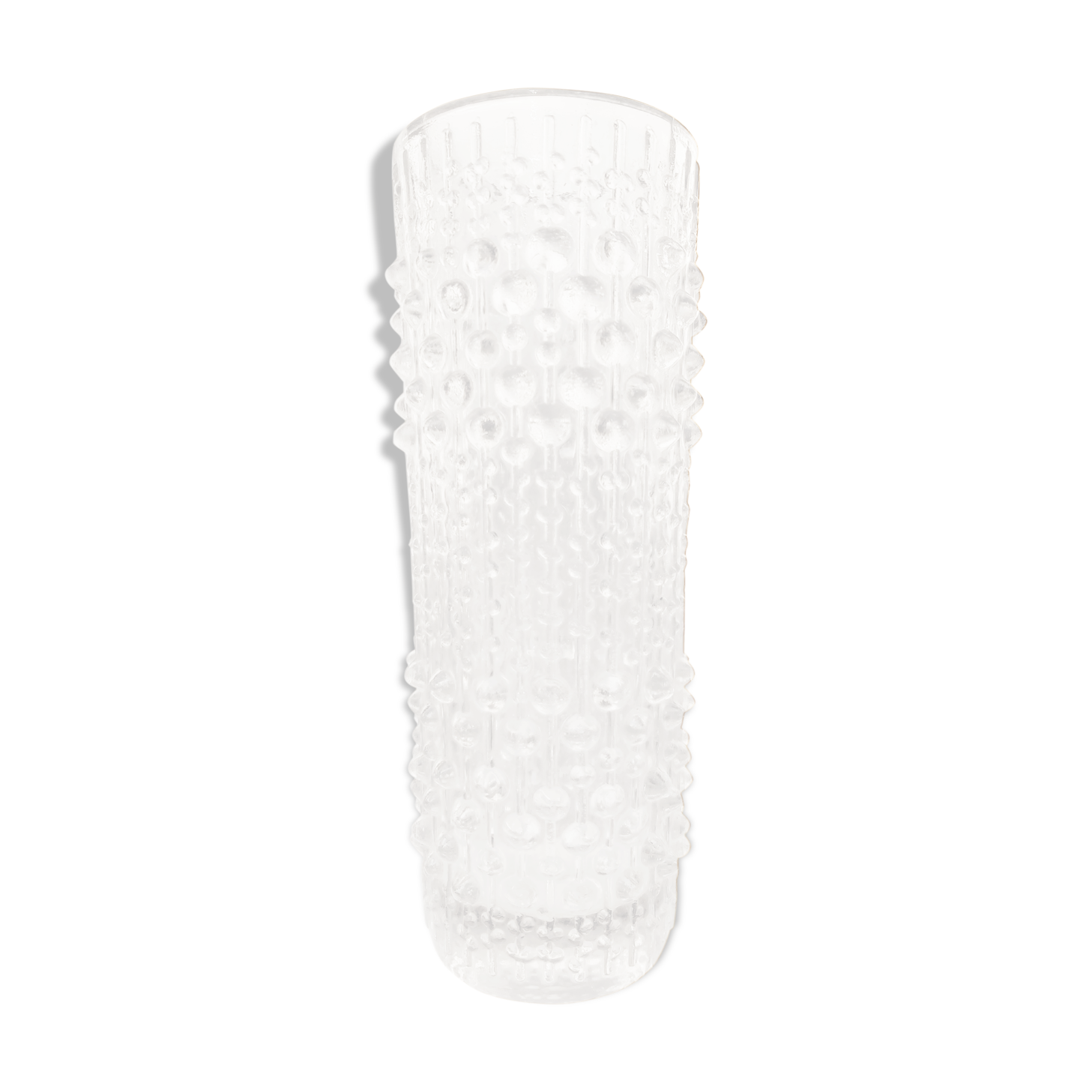 Brutalist crystal vase 1970