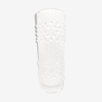 Brutalist crystal vase 1970