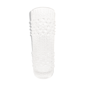 vase brutaliste en cristal