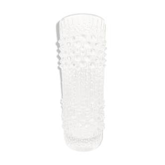 Vase brutaliste en cristal 1970