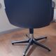Sedinternational black leather swivel armchair