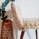 Wooden cream mouldy chair peddling spindle