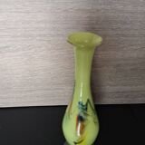 Chinese Dalian Glass vase - Snowflakes 1950