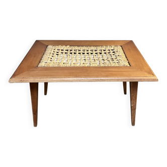 Audoux and Minet coffee table, 1950, vintage