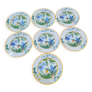 Lot 7 Large Flat Plates Porcelain ARA Pier Import