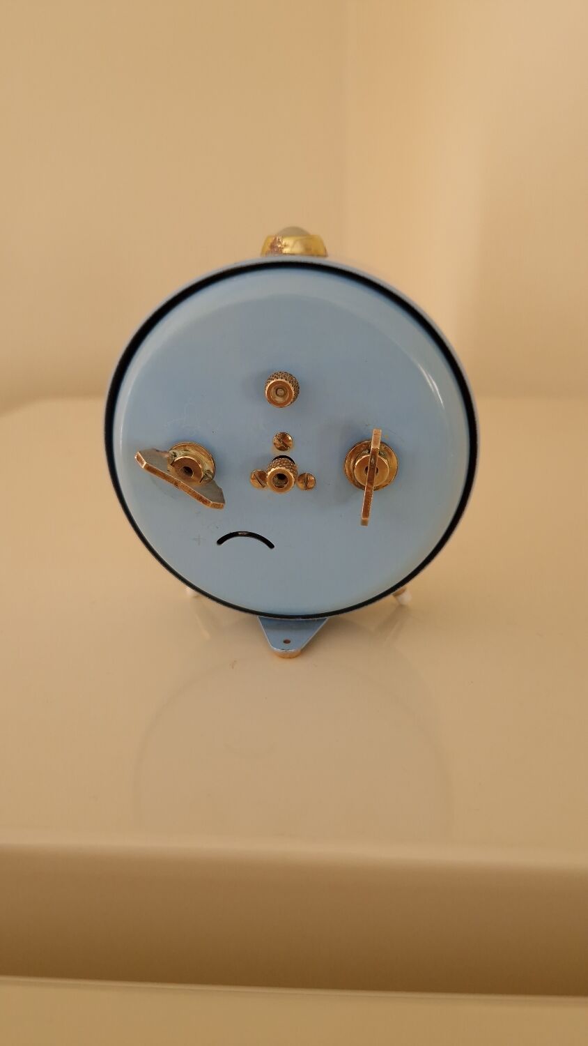 Réveil Jaz bleu vintage