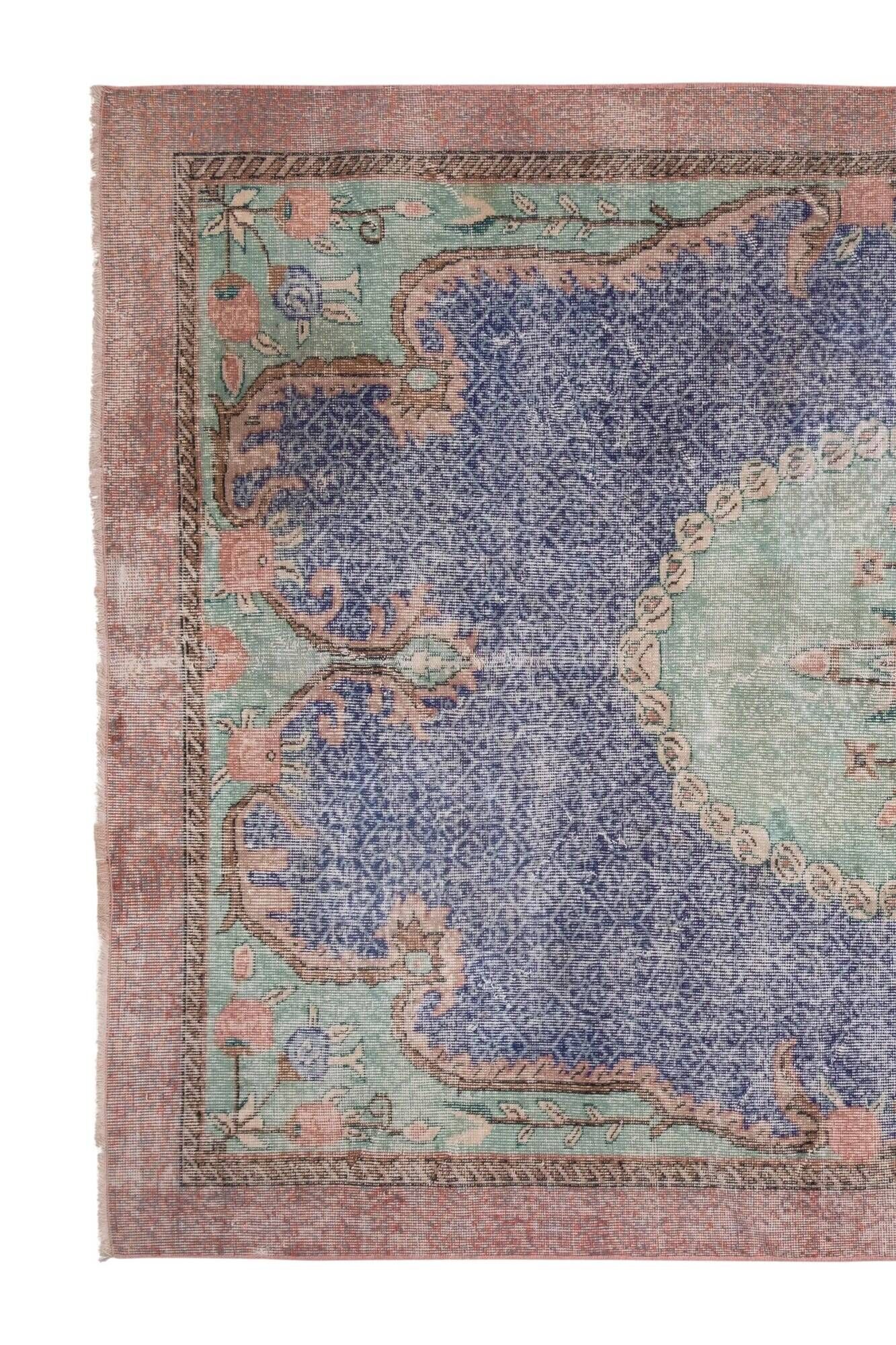 Vintage Turkish Oushak rug 192x304 cm