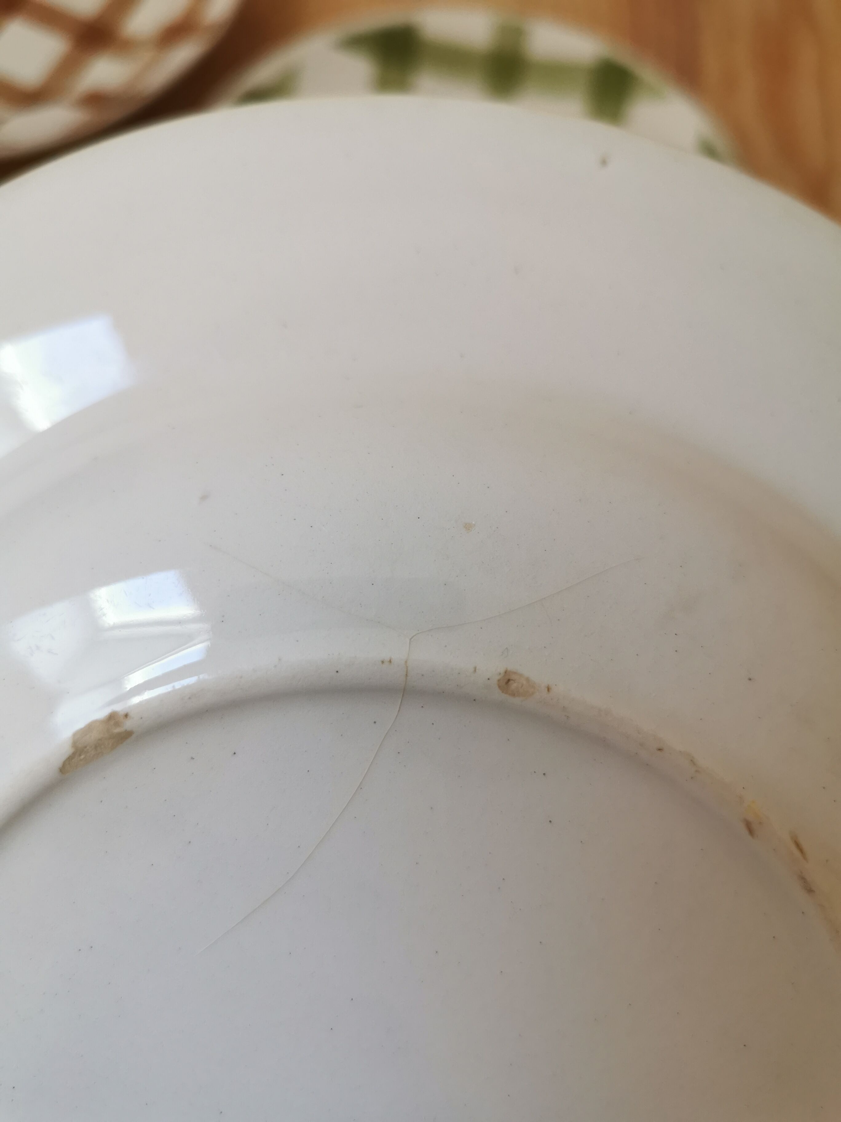 Mismatched vintage hollow plates