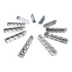 Set of 11 Hungarian Crystal knife rests, triangular shape