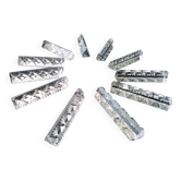 Set of 11 Hungarian Crystal knife rests, triangular shape