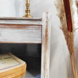 Pair of patinated bedside tables