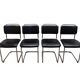 Ensemble de 4 chaises de salle à manger Gispen 101