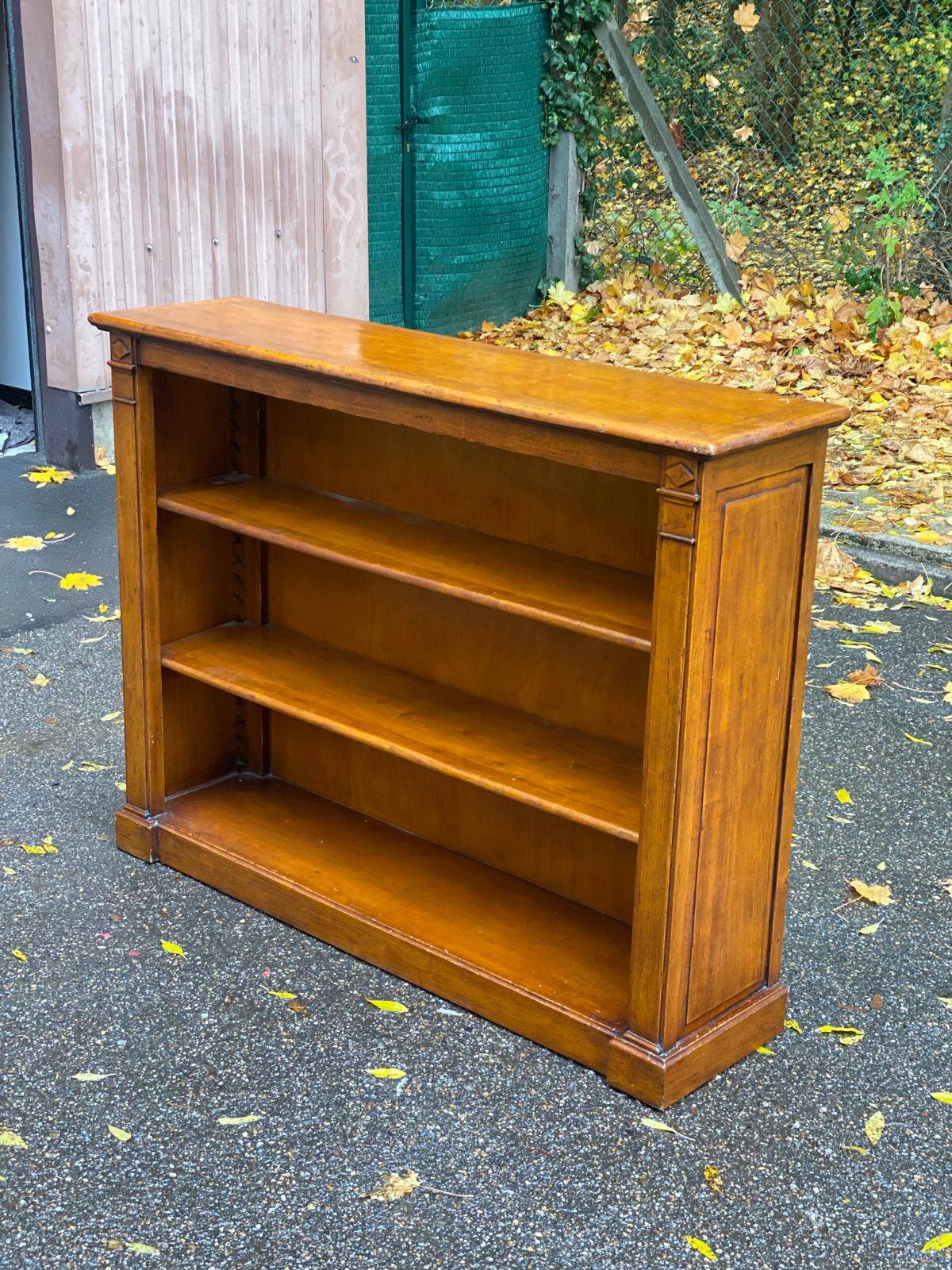 Vintage 19th Century Solid Oak Bookshelf